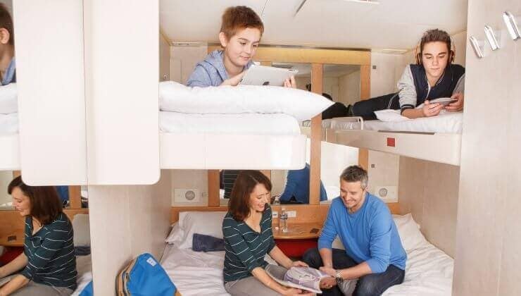four bed inside